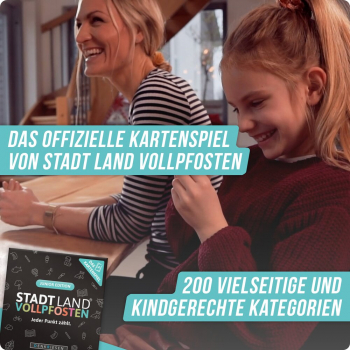 STADT LAND VOLLPFOSTEN® - Das Kartenspiel – JUNIOR EDITION