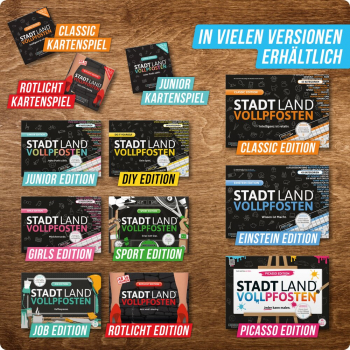 STADT LAND VOLLPFOSTEN® - Das Kartenspiel – JUNIOR EDITION