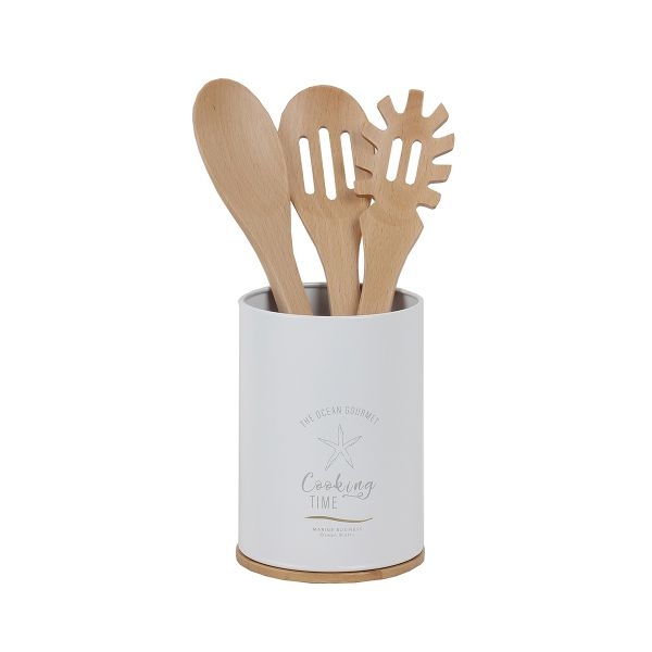 Menorca Utensilienhalter Set Weiß