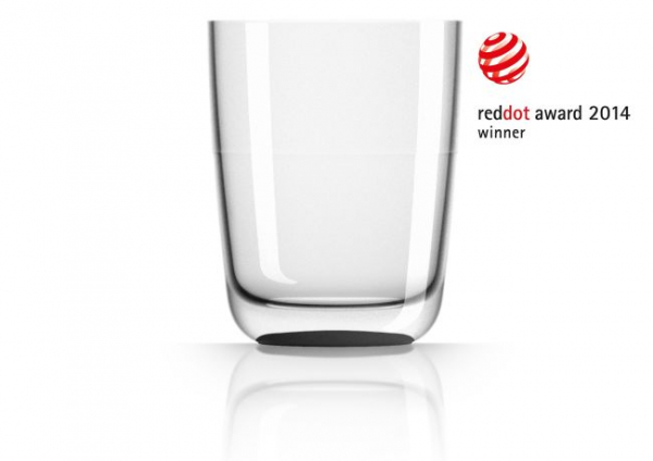 Wasserglas groß schwarz