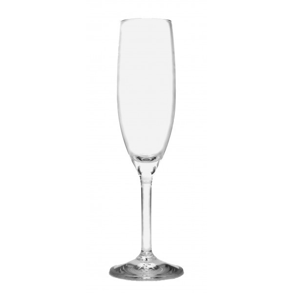 Glasklar Champagnerglas