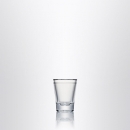 Glasklar Schnapsglas