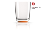 Wasserglas groß, orange